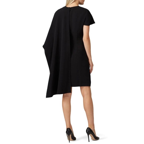 Prabal Gurung Black One Shoulder Cape Dress - Picture 3 of 10